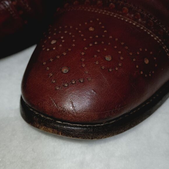 Vtg Allen Edmonds Men\'s Rutland Strand Cap-Toe Leather Oxford Shoes, Size 10.5 B main image 16